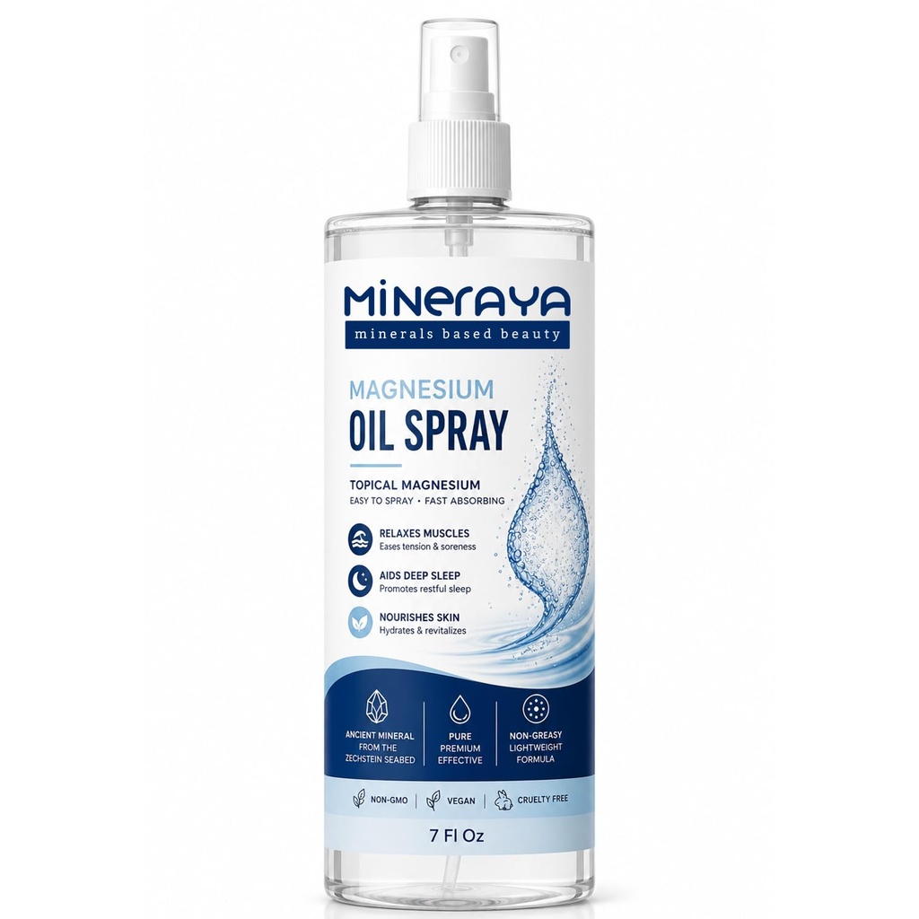Σπρέι λαδιού μαγνησίου 7 Fl Oz. 100% οργανικό, επιπλέον δύναμη επίκαιρο σπρέι μαγνησίου για τα πόδια.