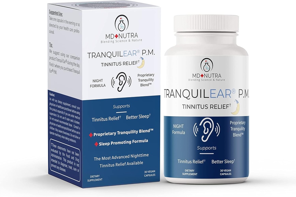 Tranquil Ear PM Ear Health & Εμβοές Relief Supplement 