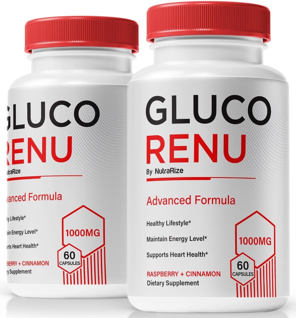 (2 Πακέτο) Κάψουλες Gluco Renu, επίσημα χάπια GlucoRenu, Φυσική Υποστήριξη για υγιή επίπεδα, Κυκλοφορία και Ισορροπία, Premium Formula Αίμα Σκάφος Καθαριστής, GlucoReNu Glyco Βελτιστοποιητής (120 Κάψουλες)
