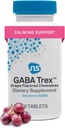 Neuorscience GABA Trex L Theanine Supplement - Βοήθεια ηρεμίας για την υποστήριξη του άγχους κατά τη διάρκεια της ημέρας & την απογευματινή χαλάρωση - Μασώμενα δισκία σταφυλιού - Vegan & Non-GMO (60 δισκία)