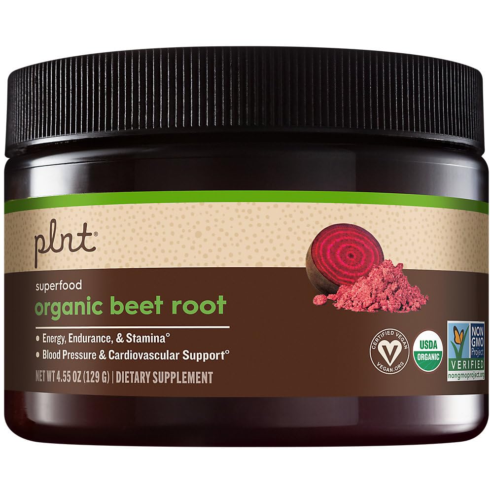 Βιολογική σκόνη ρίζας τεύτλων a" Superfood - Φυσική ενέργεια & Υγιεινή υποστήριξη πίεσης αίματος (4.55 oz. / 30 εξυπηρετούν)