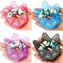 Μάρκα 4 Pack Pill Box - Καθημερινή & Εβδομαδιαία Pill Organizer, Travel Size, 1 φορά την ημέρα, μικρό Pill υπόθεση, Medicine Pill Container & Holder