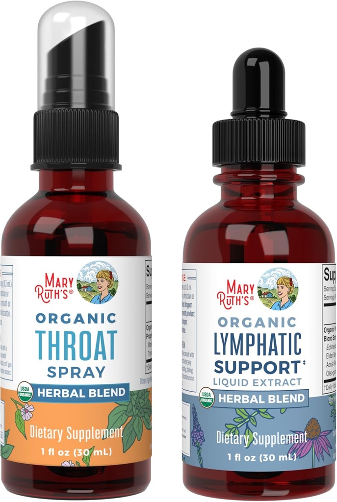 MaryRuth Organics Laroat Spray (Unfraved) & Λεμφική Καθαριότητα Drops 