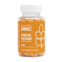 NaturesPlus Gummies Turmeric Curcumin - 60 Gummies, Ροδάκινο - Υποστηρίζει Joint, Digestive & Καρδιαγγειακή Υγεία - Vegan, Χωρίς γλουτένη, Μη ΓΤΟ - 30 Υπηρεσίες