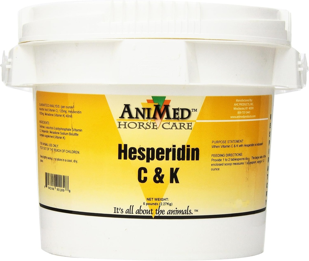 AniMed βιταμίνη C και K με Hesperidin συμπλήρωμα για τα άλογα, 5-Pound