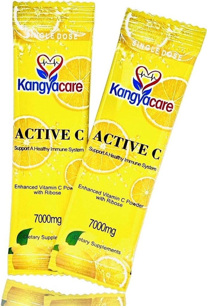 Kangyacare] Ενεργά πακέτα C -20 -Μόνη Δόση -7000mg -Extra Υψηλή Ικανότητα Βιταμίνης C σκόνη -Ανοσική Υποστήριξη & Αντιοξειδωτική Προστασία -Ενισχυμένη Απορρόφηση, Ουδέτερο pH