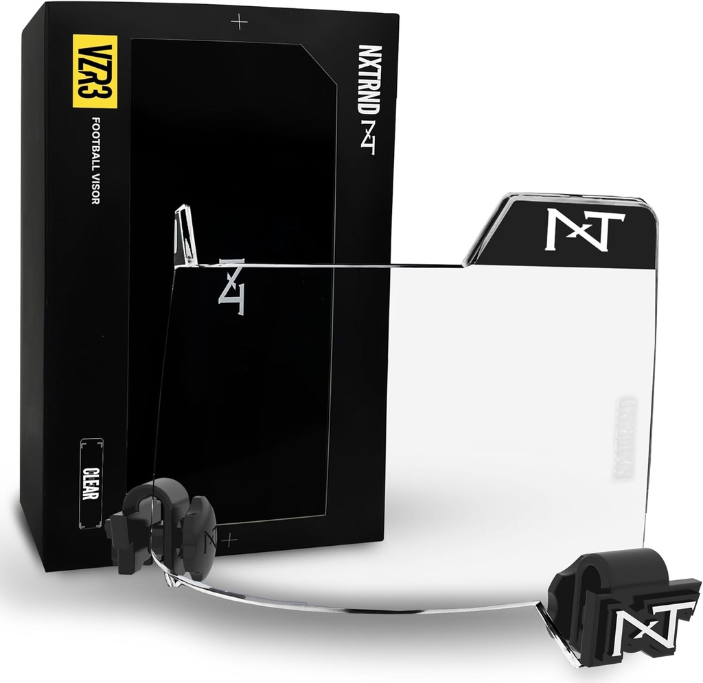 Nxtrnd VZR3 Football Visor, Curved Lens Technology, Ταιριάζει σε Κράνη Ενηλίκου & Νέων Ποδοσφαίρου