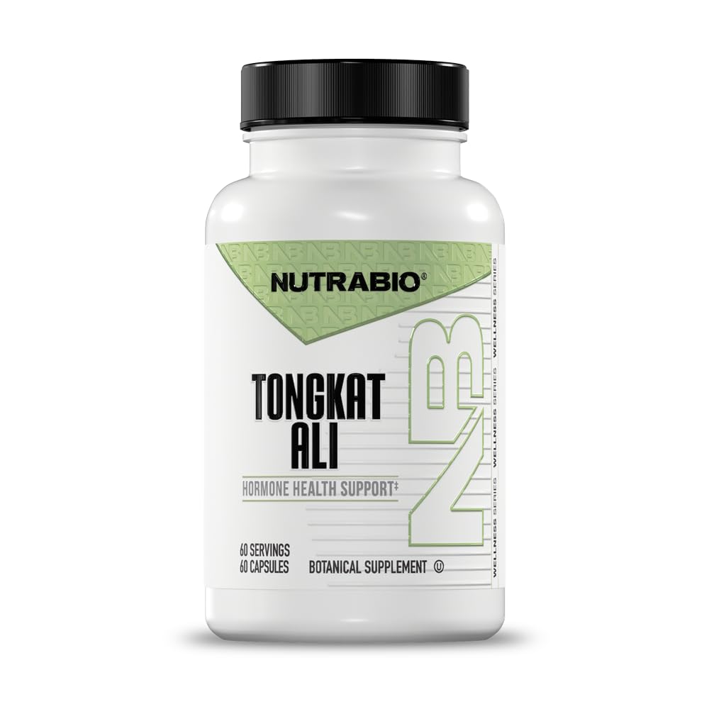 NutraBio Tongkat Ali Longjack 100 συμπλήρωμα - Φυσική υποστήριξη για τη μυϊκή μάζα, τη δύναμη, την απόδοση- Longjack Tongkat Ali για άνδρες- 200mg ανά κάψουλα, 60 εξυπηρετούν