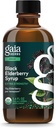 Gaia Herbs Black Elderberry Syrup - Immune Support Sup - Made with Organic Black Elderberries (Sambucus nigra) for Immune System* - USDA Certified Organic Formula - 5.4 Fl Oz (32-Day Supply)