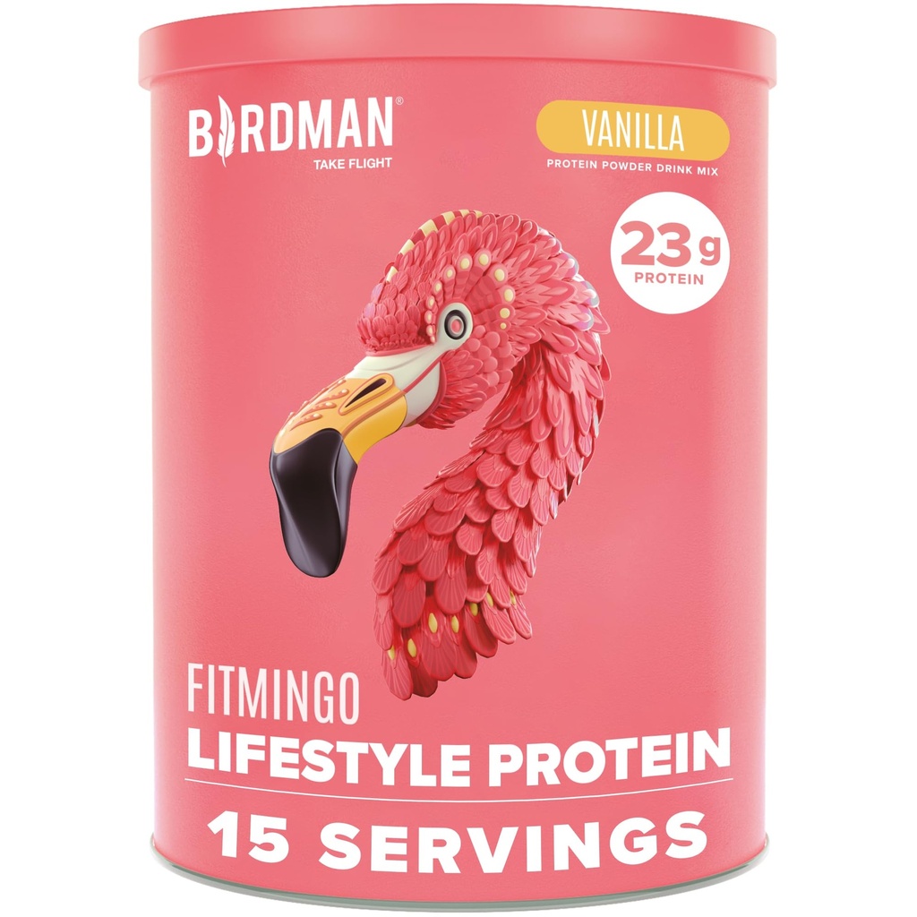 BIRDMAN Fitmingo Vegan Protein Powder με Inositol, Collagen Boosters, Hyaluronic Acid και Βιταμίνες 