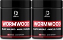 Κάψουλες Wormwood - 12 Βότανα Αναμιγνύονται Μαύρο Καρύδι, Γαρύφαλλα, Τζίντζερ, Κουρκουμάς, Κανέλα, Μήλο, Κουάσια - 2 συσκευασίες 50 Καψάκια