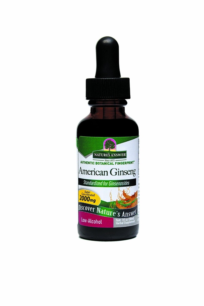 Απάντηση της φύσης American Gingseng Root συμπλήρωμα με οργανικό αλκοόλ, 1-Fluid Ουγγιά 