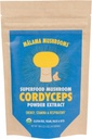 Cordyceps Extract Powder by Malama, οργανικό σώμα φρούτων Cordyceps Mushroom Powder, Superfood Adaptogenic, υποστηρίζει την ενέργεια, την αντοχή & διάθεση, 100 υπηρεσίες