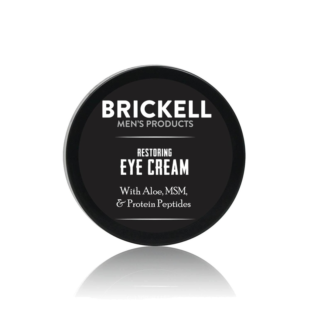 Brickell Men's Recoring Under Eye Cream for Men, Natural and Organic Anti Aging Eye Balm To Reduce Puffy, Wrinkles, Dark Circles, Crows Feet and Under Eye Sags, 0.5 Ουγγιά, Αρωματισμένος