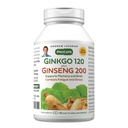 ANDREW LESSMAN Ginkgo 120 Plus Ginseng 200mg - 30 κάψουλες - Standardized Extract Blend to Support Brain, Memory and Cognitive Function. Adaptogen, καταπολεμά το άγχος και τη κόπωση. Χωρίς πρόσθετα