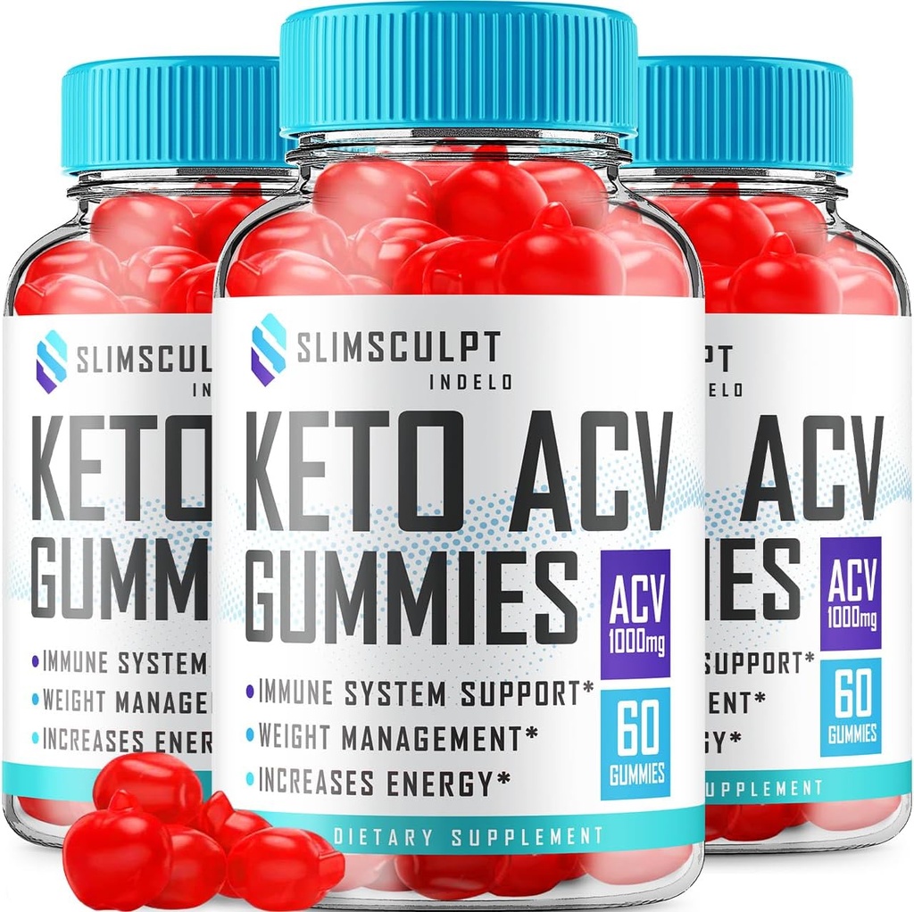 (3 Pack) Slimsculpt Keto ACV Gummies - Advanced Formula Slim Sculpt Keto Plus ACV Gummies Apple Cider Vinegar Keto Slimsculpt ACV Gummies Dietary Supplement Κριτικές Άνδρες Γυναίκες (180 Gummies)