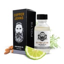 Χαλκός Johns Premium Beard Oil για τους άνδρες - Φυσική Φόρμουλα με Jojoba & Castor Oil - Ελαφριά Μη-Γκρίζα Γενετική Ενυδατική - Softens, Hydrates & Tames Frizz - Polys-Bergamot & Cherry Almond 1 oz