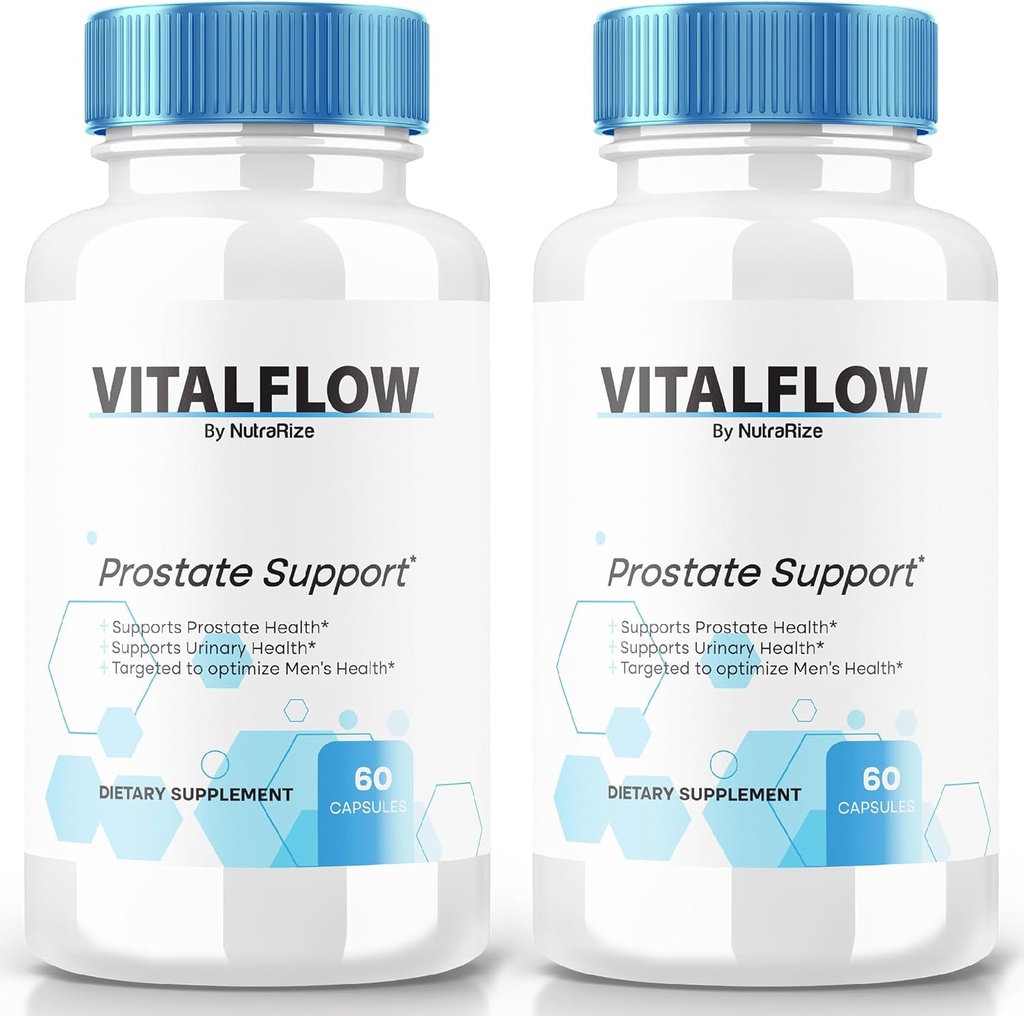 (2 Πακέτο) VitalFlow κάψουλες, VitalFlow Advanced Prostate Support Formula, Επίσημη Φυσική Φόρμουλα για να επανακτήσει τον έλεγχο, μέγιστη δύναμη Χάπια για την υποστήριξη της ευεξίας, Vital Flow Κριτικές (120 κάψουλες)