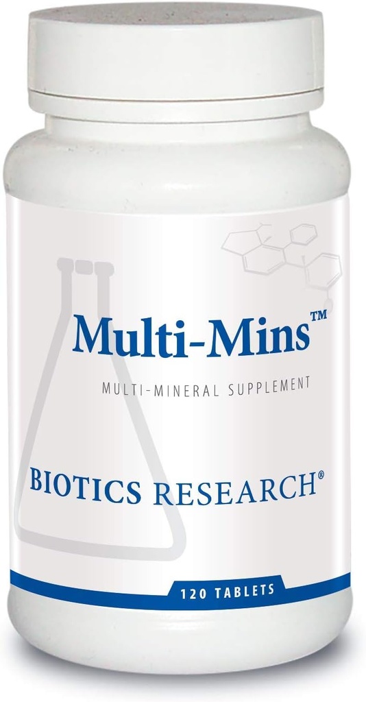 Biotics Research Multi-Mins (Poent Mineral Combination) Bioavailable Multi Mineral Supplement with Mineral Chelates and Whole Food Trace Minerals. Μαγνήσιο, Χρώμιο, Ιώδιο (120 δισκία)