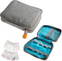 Smooth Trip Medicine Storage Bag and Medication Bottle Organizer - Slash-Resistan Medical Travel Bag with Food Grade Reuseable Pill Pouches - Slim Design Fits in Carry-ons, Totes and Backpacks