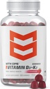 MTN OPS Vitamin D3 K2 Gummies, 5000 IU Vitamin D3 and Vitamin K2 MK7, Naturally Gluten-Free with Natural Strawberry Flavor, 60 Soft-Chew Gummies, 60 Servings per Container