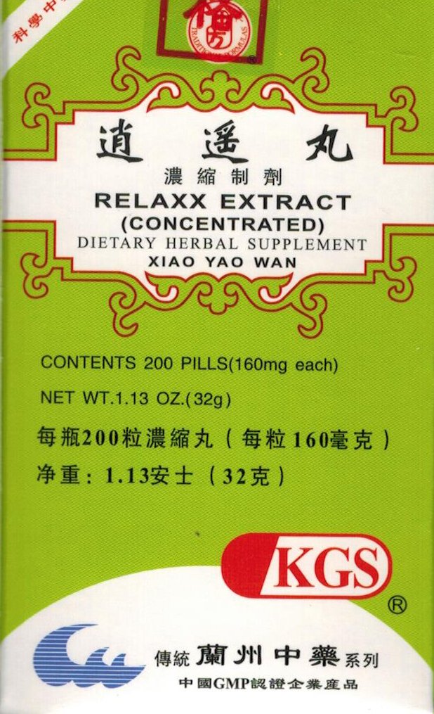 RELAXX EXTRACT (XIAO YAO WAN) 160mg X 200 χάπια ανά φιάλη.
