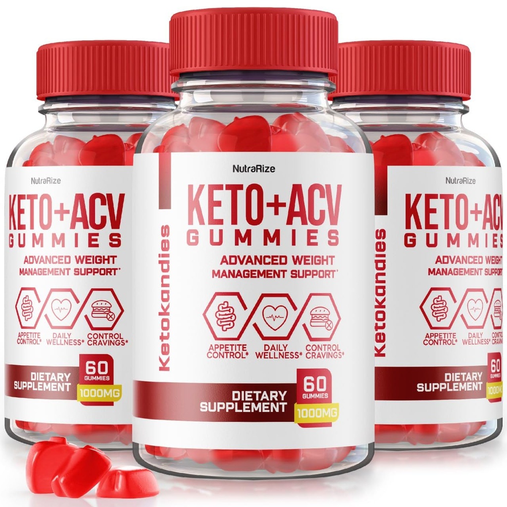 NutraRize (Συσκευασία 3 KetoKandies Keto+ACV) Gummies για απώλεια βάρους, συμπλήρωμα μέγιστης αντοχής, Keto Kandies Κριτικές (180 Gummies)