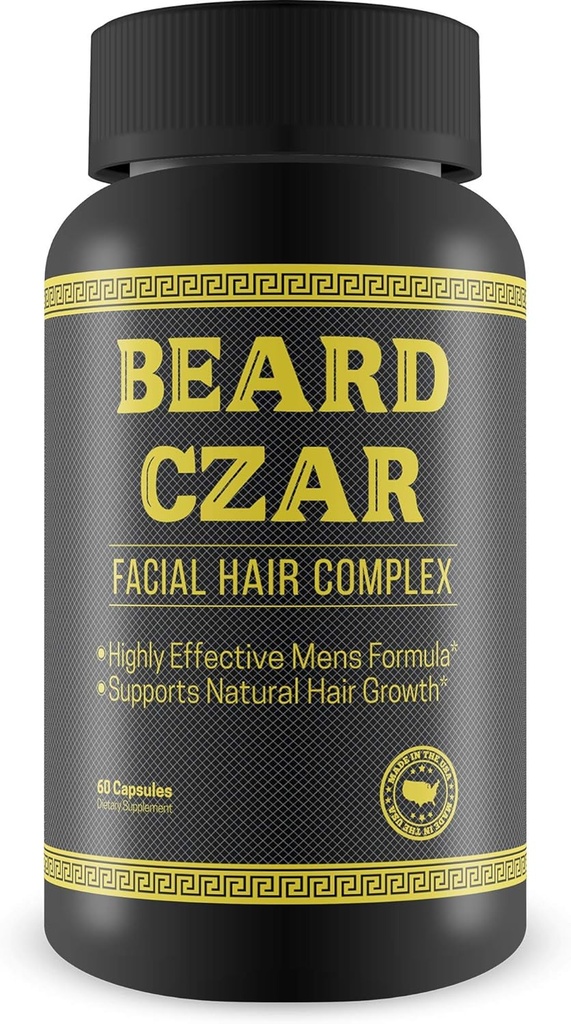 Το γενεαλογικό Czar-Facial Hair Complex - εξαιρετικά αποτελεσματική Mens Formula- υποστηρίζει τη φυσική ανάπτυξη των μαλλιών-εμποδίζει την ποιότητα και το Nurishment-60 κάψουλες