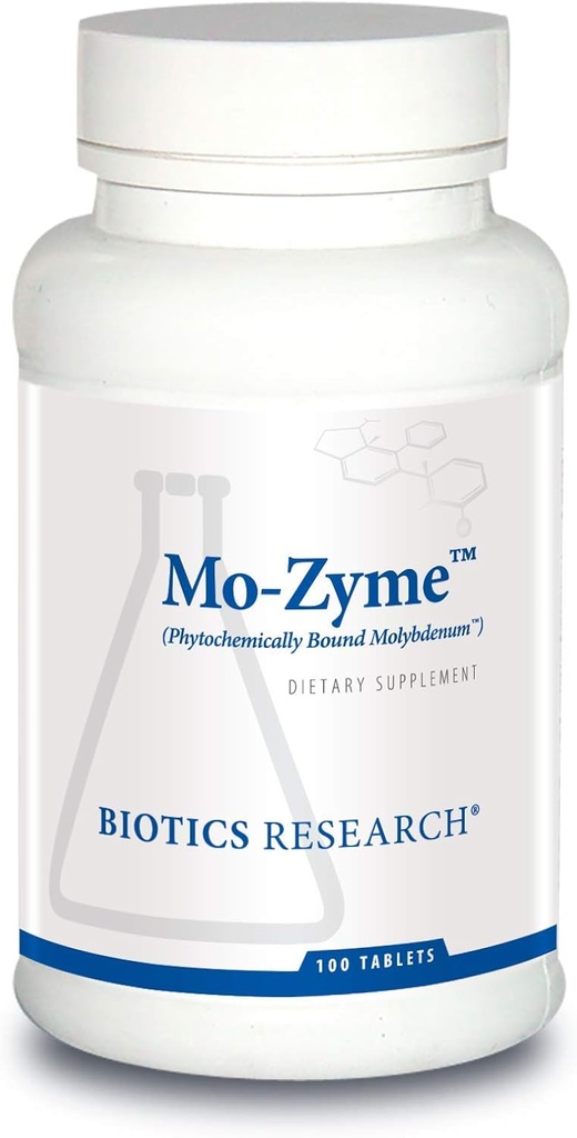 Biotics Research Mo- Zyme Μολυβδαίνιο 50 μικρογραμμάρια, Υποστήριξη ήπατος, Αποτοξίνωση, Ουσιαστικό στοιχείο ιχνών, Υγιής Μεταβολισμός, Αντιοξειδωτική υποστήριξη 100 δισκία