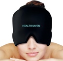 360°Migraine Κεφαλαλγία Relief Cap, Ψύξη Gel καπέλο Περιτύλιγμα κεφαλής για ημικρανία, ένταση, άγχος & πονοκέφαλος, ζεστό και κρύο θεραπεία, Καταπραϋντικό κεφαλαλγία καπέλο