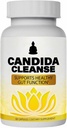 Candida Cleanse - Gut & Colon Support, Advanced Probiotic & Herbal Formula, Natural Herbal Formula, Oregano Leaf, Wormwood, Black Walnut, Caprylic Acid-1 for Men & Women, 60 Capsules