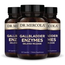 Δρ. Mercola Gallbladder Enzymes - Gallbladder & Digestive Health Support - Περιλαμβάνει παγκρεατική πρωτεάση, αμυλάση και λιπάση - μη-GMO, Gluten-free & Soy-free - 90 κάψουλες καθυστερημένης αποδέσμευσης (90 Services)