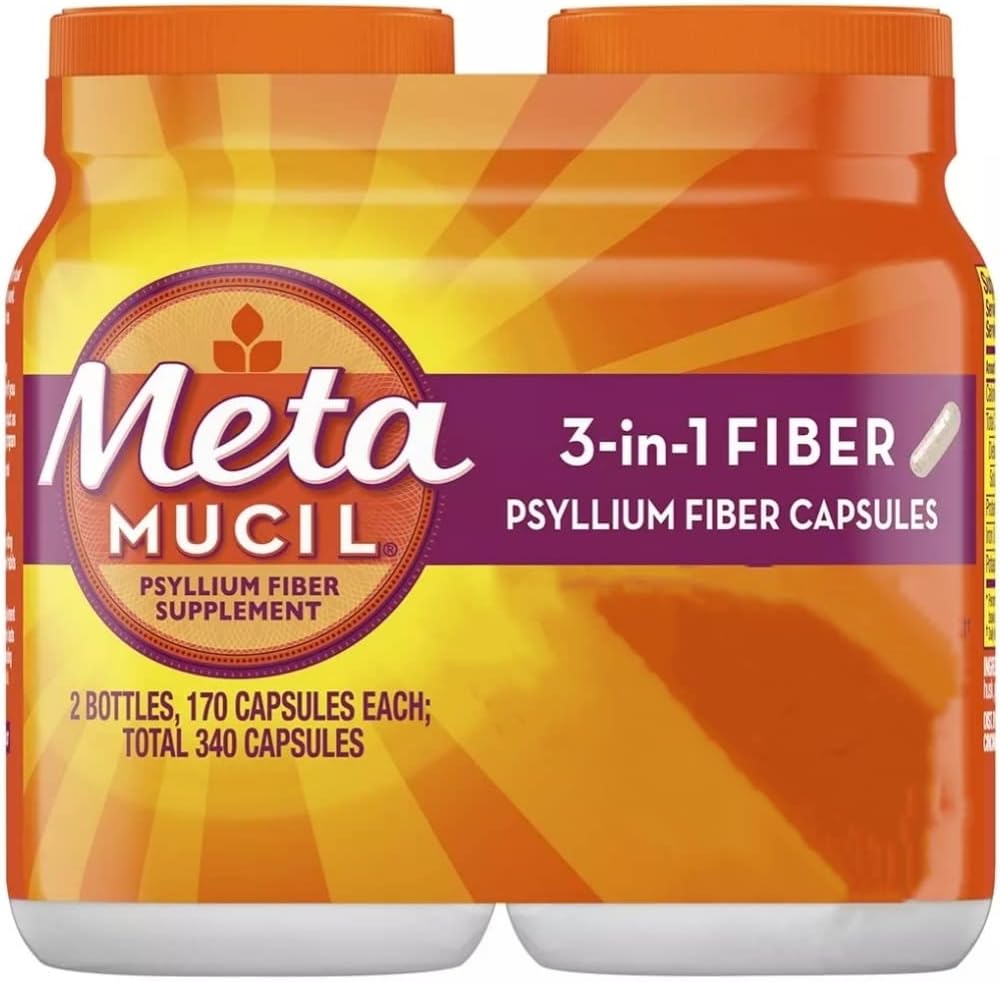 Metamucil Fiber Therapy for Regularity, Συμπλήρωμα ινών, 340 Κάψουλες