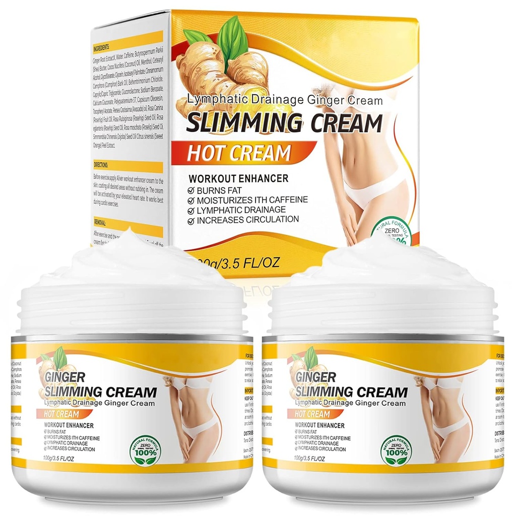 2PCS VOGSIG Ginger Slimming Cream - Αντικυτταρίτιδα, λίπος καύση, Σύσφιξη & Ενυδατική, 1 ουγγιά το καθένα