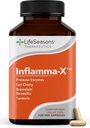 LifeSeasons Inflamma-X Joint & Tissue Support Supplement – Supports Muscle Comfort, Recovery & Flexibility – Herbal Formula with Turmeric, Bromlein, Protease – 60 Capsules