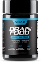 Συμπληρώματα Snap Brain Booster Nootropics συμπλήρωμα για τη μνήμη, εστίαση & σαφήνεια, εκχύλισμα Bacopa, Ginkgo Biloba, 60 κάψουλες