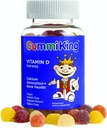Συμπληρώματα Gummi King Vitamin-D, Φράουλα/Λεμόνι/Πορτοκαλί/Γράπι/Κρέιπι/Grapefruit, 60 Count