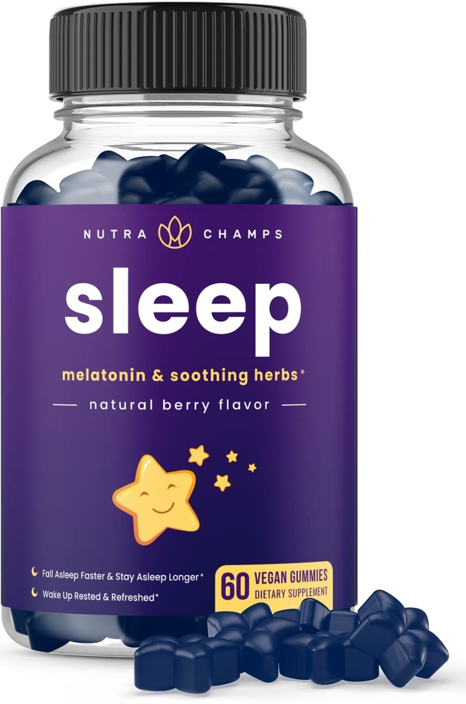 NutraChamps Gummies ύπνου για ενήλικες & παιδιά 
