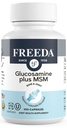 FREEDA Glucosamine MSM – Vegan Κοινή ευελιξία και κινητικότητα συμπλήρωμα – χορτοφαγική γλυκοσαμίνη χωρίς κέλυφος – Υποστηρίζει κοινή λειτουργία – τρίτο μέρος δοκιμαστεί – (100 κάψουλες)