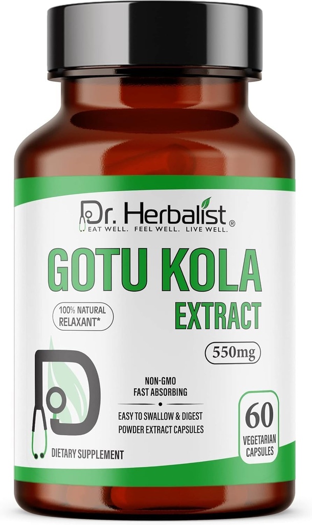 DR. Herbalist Gotu Kola Extract 550mg – 60 Vegan Κάψουλες 
