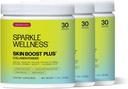 Sparkle Wellness Skin Boost Plus (Mixed Berry) [3-Pack of 30-Serves] 