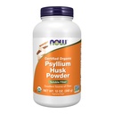 NOW Συμπληρώματα Τροφίμων, Psyllium Husk Powder, Πιστοποιημένο Οργανικό, Μη ΓΤΟ έργο Επαληθευμένο, Διαλυτές Ίνες, 12-Ounce