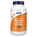 NOW Συμπληρώματα Τροφίμων, Psyllium Husk Powder, Πιστοποιημένο Οργανικό, Μη ΓΤΟ έργο Επαληθευμένο, Διαλυτές Ίνες, 12-Ounce