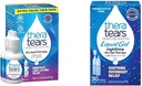 TheraTears Dry Eye Therapy Lubricating Eye Drops for Dry Eyes, 1 fl oz Bottle Twin Pack, (2 x 30mL Bottles) & Liquid Gel Nighttime Lubricating Eye Drops for Dry Eyes, Single-Use Vials, 30 Count