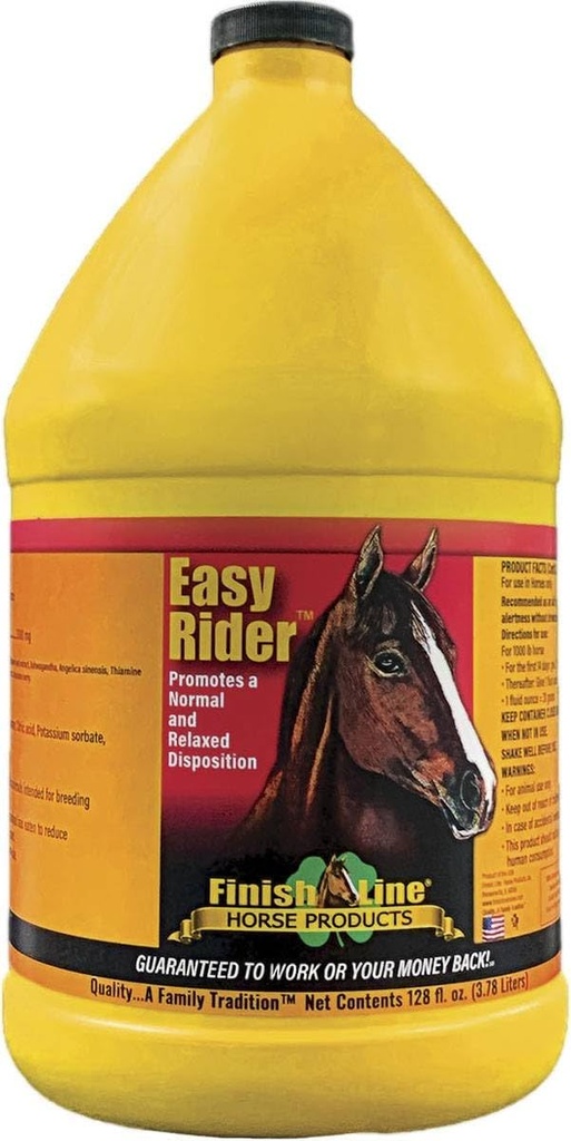 Τελειώστε τη γραμμή Easy Rider Equine συμπλήρωμα 128 oz