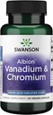 Σουάνσον Άλμπιον Χηλικό Βανάδιο και Chromium 60 Veg Κάψουλες