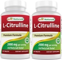 Best Naturals L-Citrulline 2000mg/serving - Μη ΓΤΟ - Χωρίς γλουτένη - 120 δισκία (120 Count (Pack of 2))