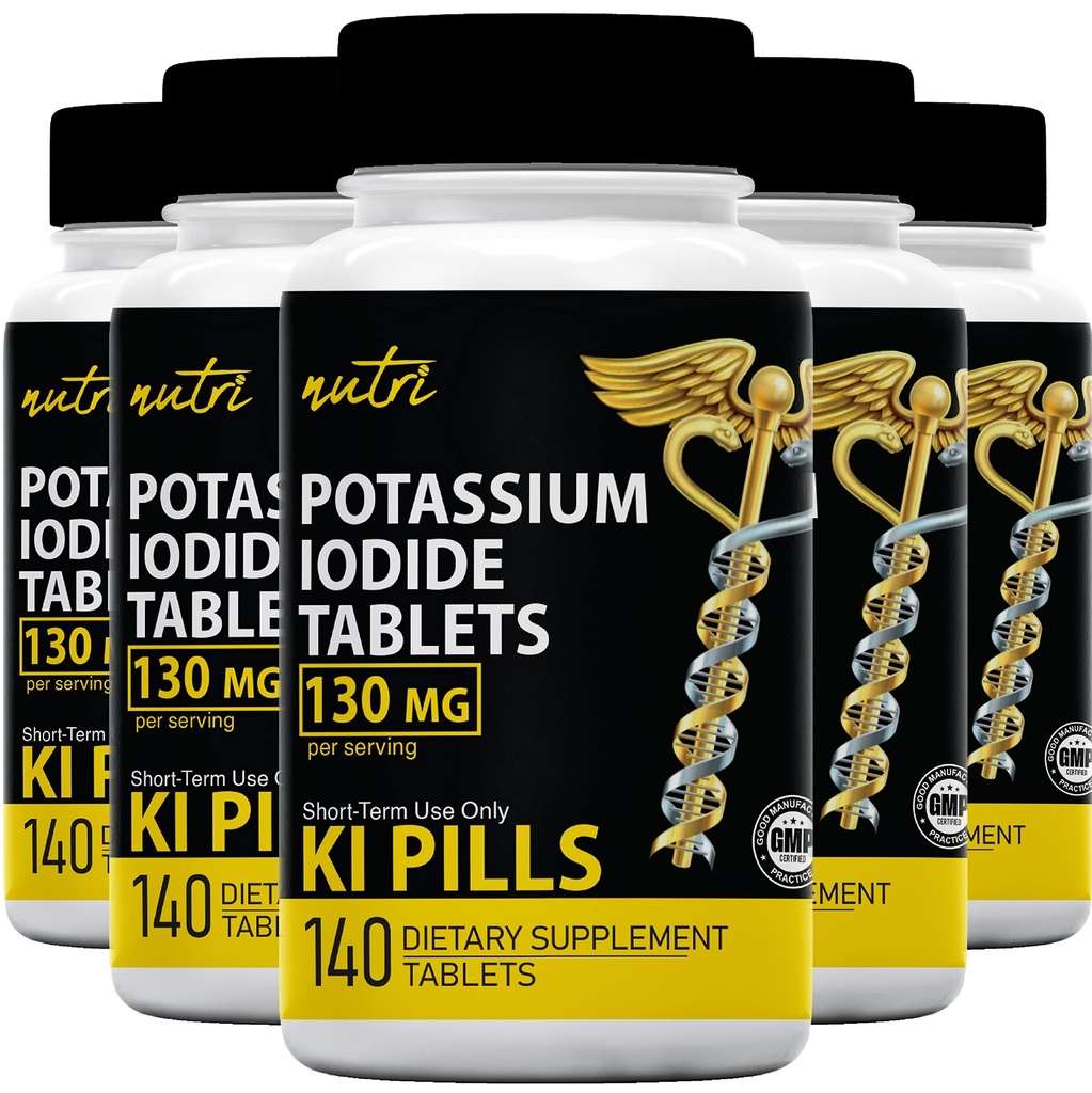 Ιωδιούχα δισκία (πακέτο των 5) 130 mg - 700 δισκία ΛΗΞΗ 10/2032 - YODO Naciente - KI χάπια - Yoduro de Potasio