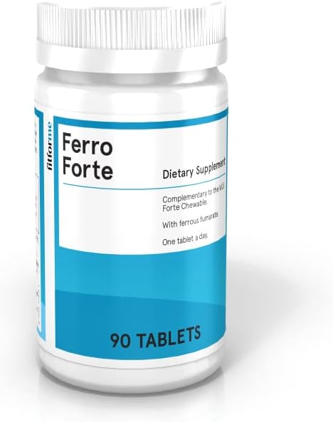 FitForMe Bariatric Multivitamins Iron Supplement After Gastric Bypass - One a Day Ferro Forte Tablet - 90 Ημέρες Προμήθεια Σιδήρου Σιδήρου (Ενισχυτής Σιδήρου για Forte Chewable)