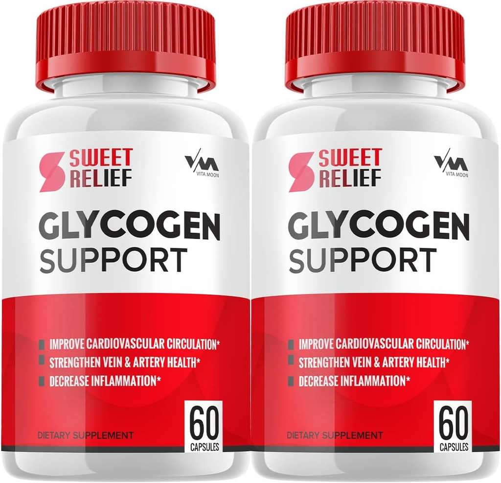 (2 Pack) SweetRelief Glycogen – Sweet Relief Capsule Cleaner, SweetRelief Pills, Advanced Formula for Overall Wellness, Sweet Relief Glycogen Reviews, 120 Capsules